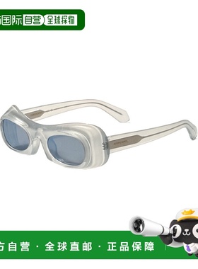 自营 salvatore ferragamo菲拉格慕女式51毫米蓝色太阳镜-透明水