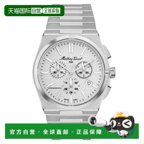自营mathey tissotMathe-tissot男士Zoltan白色表盘手表-白色 美