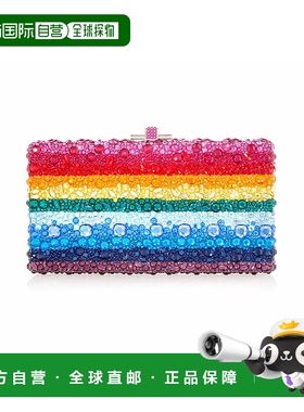 自营judith leiber coutureSLEEK RECTANGE-银色多色 美国奥莱直