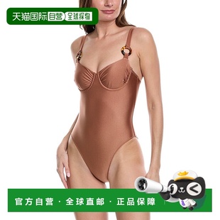 自营Solid & Striped The Adrienne 连体泳衣 - 棕色 美国奥莱直