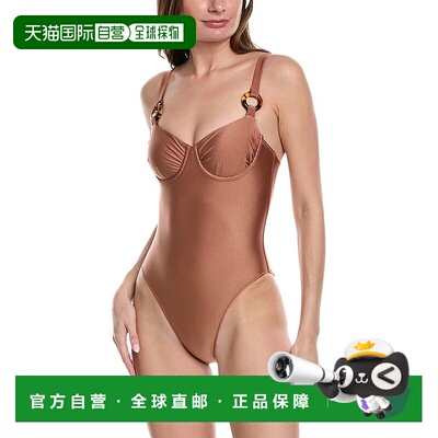 自营Solid & Striped The Adrienne 连体泳衣 - 棕色 美国奥莱直