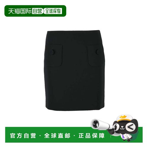 自营max maraBlack Triacetate Polyester Women Mini Skirt - bl