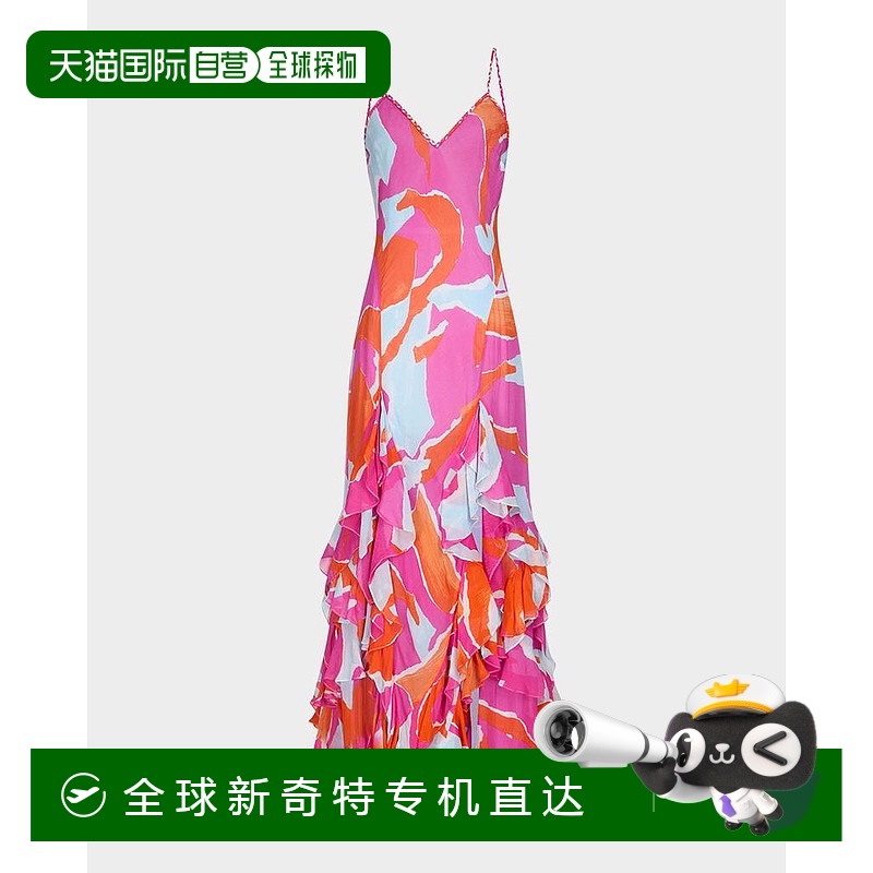 1h可退 【美国直邮】diane von furstenberg 女士 连衣裙印花长裙