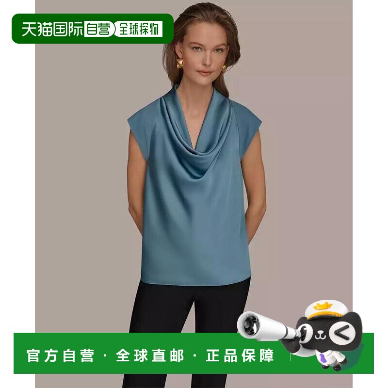 1h可退 【美国直邮】donna karan 女士 上装T恤短袖上衣女装