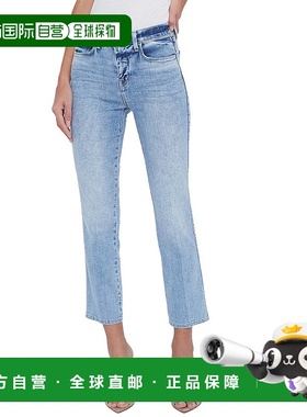 自营L'AGENCE Alexia高腰烟牛仔裤-蓝色直筒裤 美国直发奥莱