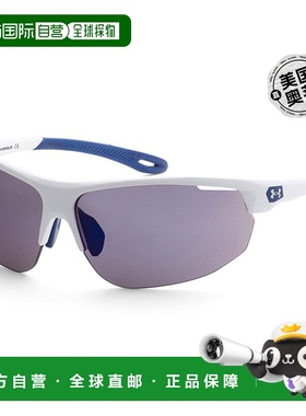 自营Under Armour 男式 71 毫米白色太阳镜 UA-0002-G-S-0WWK-71