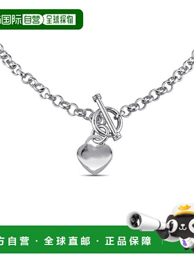 自营925 纯银 Mimi & Max 心形吊饰项链 - 白色 【美国奥莱】直发