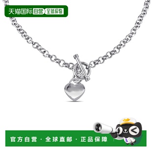 自营925 纯银 Mimi & Max 心形吊饰项链 - 白色 【美国奥莱】直发