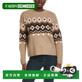 brown 自营Vince 美国奥莱直 Raglan Sweater Camuto Fairisle