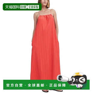 Striped The Sarai 自营 red Dress 美国奥莱直发长裙 Solid