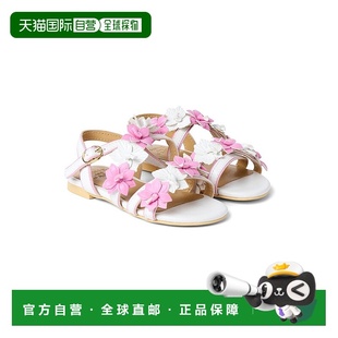 白色 jack珍妮和杰克花凉鞋 美国奥莱直发 and 自营janie