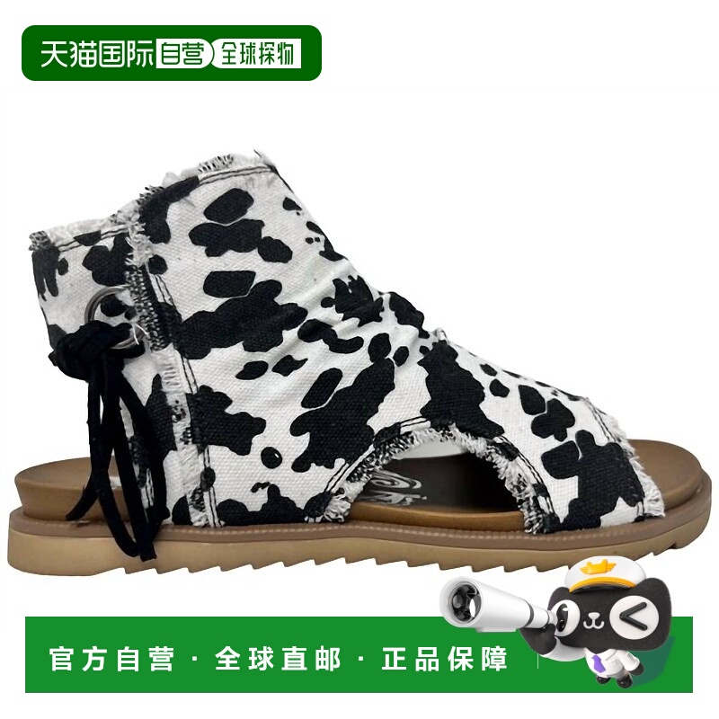 自营very gWomen's Libra Cow Sandals In Black - black 美国奥