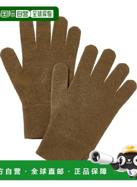 自营Brodie Cashmere Button Cuff Cashmere Gloves - green 美国