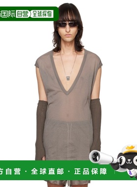 香港直邮潮奢 rick owens 瑞克 欧文斯 男士 灰褐色 Dylan T 恤 R