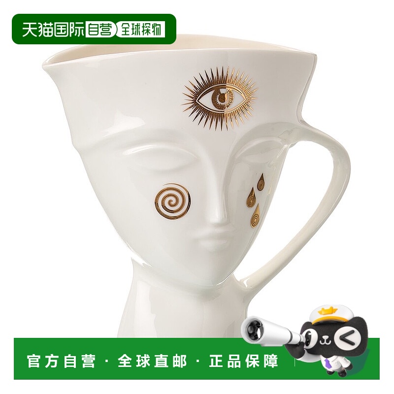 自营Jonathan Adler Gilded Giuliette Pitcher - white 美国奥莱