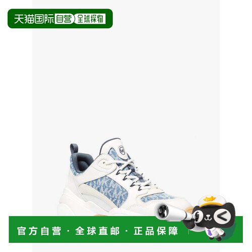 自营michael korsBowie Signature Logo Print Denim Trainer - n