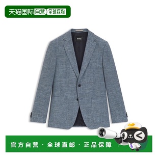 jacket 自营bossPatterned blend fit cotton dar regular
