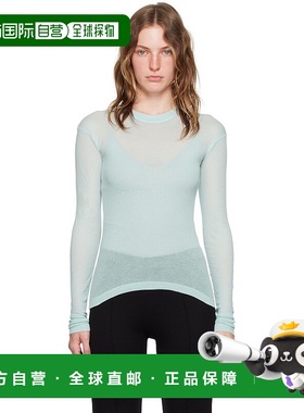 1h可退 香港直邮潮奢 BITE 女士 蓝色长袖 T 恤 1110045042