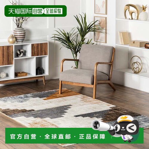 自营nuLOOM Vanita Transitional 西南流苏地毯 - 海军蓝 美国奥