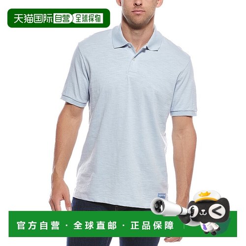 自营Scotch & Soda Panel Washed Slub Polo Shirt - blue 美国奥