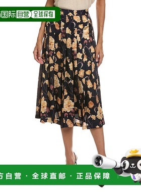 自营Ted Baker蓝色褶皱A字裙-蓝色 美国奥莱直发半身裙