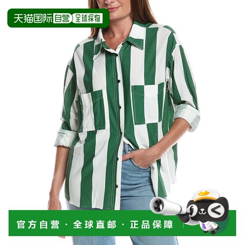 自营ASKK NY Oversized Knit Shirt - green 美国奥莱直发