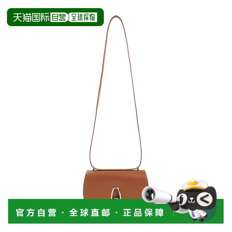 自营giorgio armaniBrown Calf Leather Shoulder Bag - brown 美