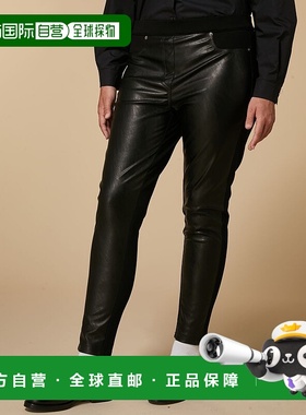 自营marina rinaldiOBELISCO-黑色 美国奥莱直发新款裤子休闲裤