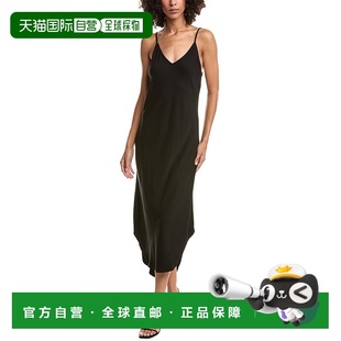 美国直发奥莱 黑色连衣裙 自营Bella Dahl斜筒裙