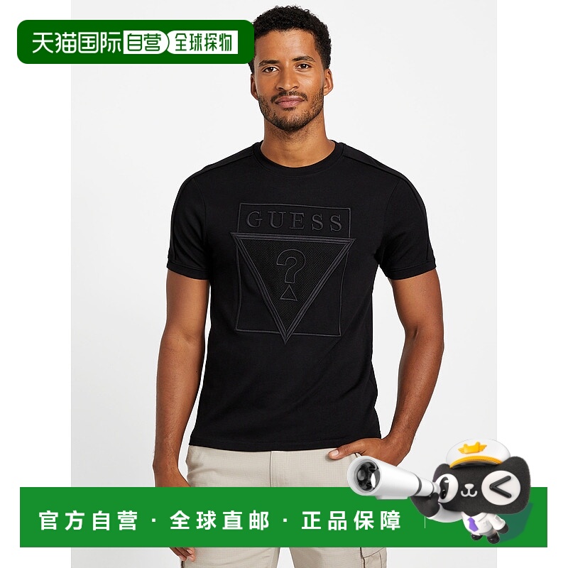 自营guessLuis Crewneck Tee - black 美国奥莱直发
