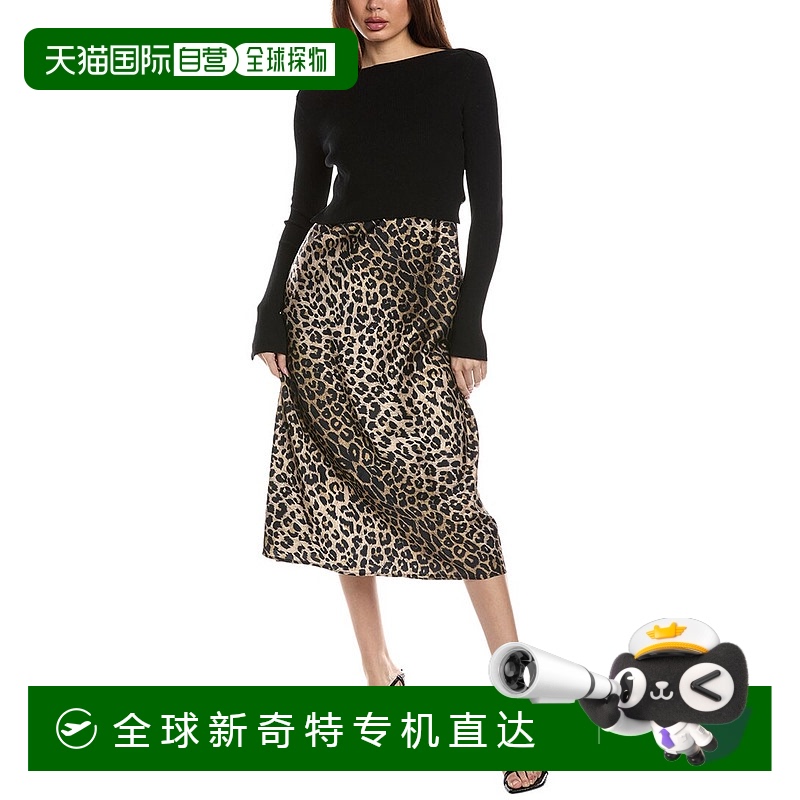 自营 All Saints Hera Leppo二合一迷笛连衣裙-黑色 【美国奥莱】