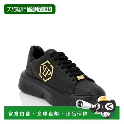 自营philipp pleinCrocco Godzilla Runner - black/lightgold 美