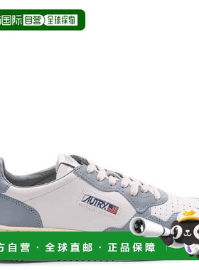 自营Autry Bicolor Medalist Leather Low Sneakers - white/silv