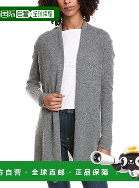 自营InCashmere Flyaway Cashmere Cardigan - grey 美国奥莱直发
