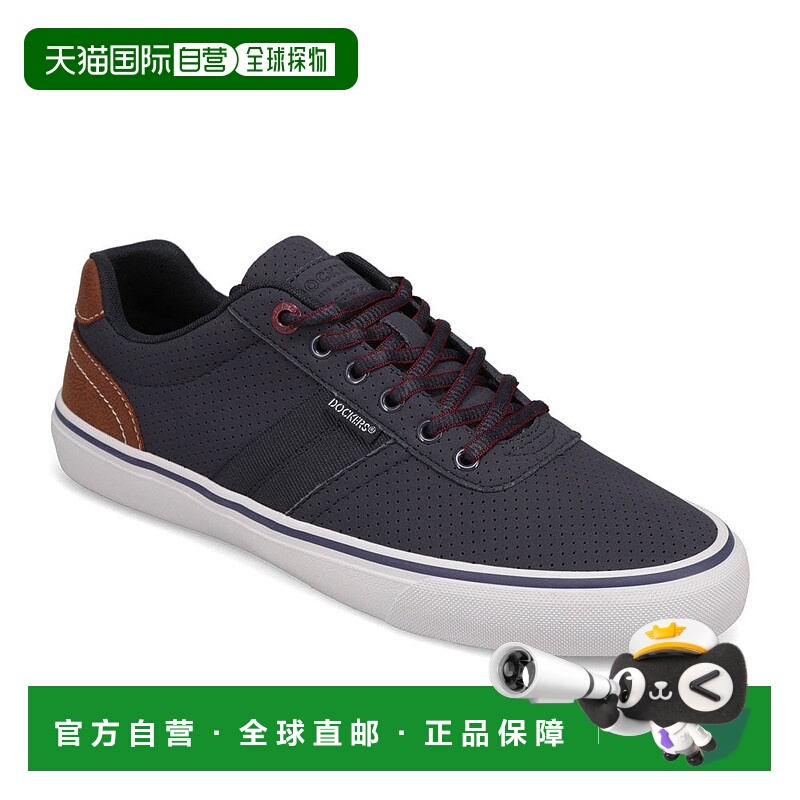 自营Dockers男式霍布斯休闲运动鞋-海军蓝/酒红色 美国奥莱直发