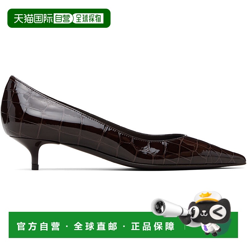 1h可退 香港直邮潮奢 Jimmy Choo 周仰杰 女士 棕色 Amelia 中跟