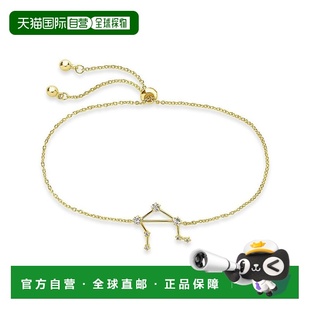 自营 sterling forever星座手链 - 金-天秤座 美国奥莱直发礼物