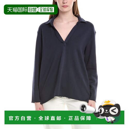 自营splendid华丽的Terry Polo毛衣-蓝色 美国奥莱直发