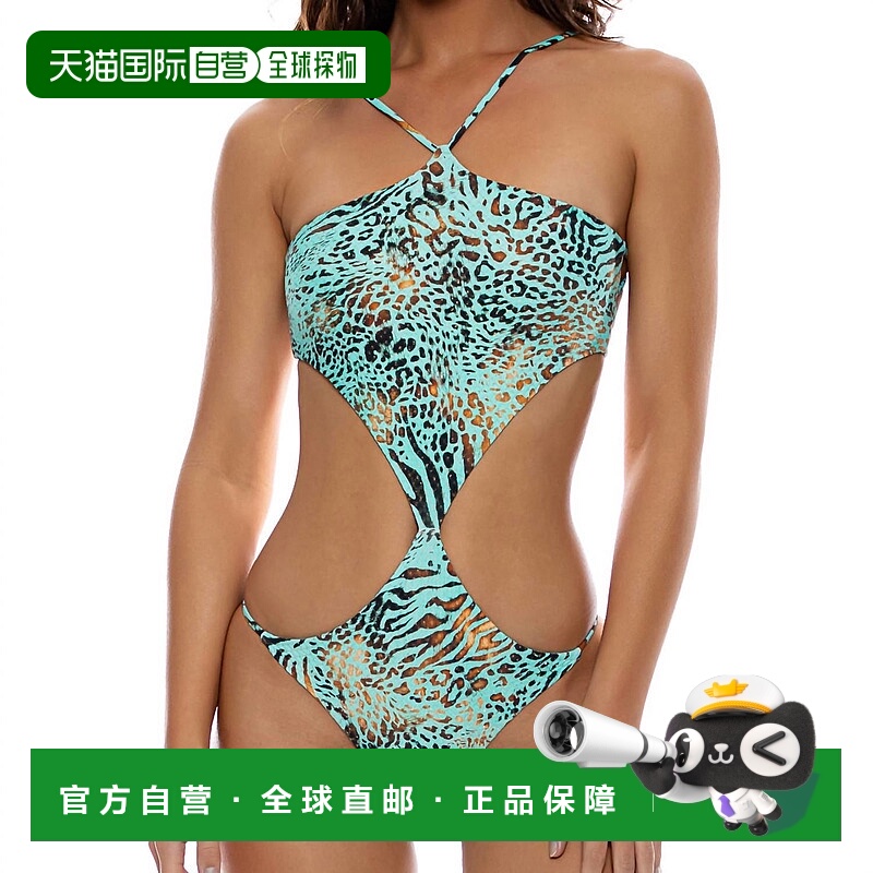 自营luli famaAnimale Reversible Handkerchief One Piece In Aq