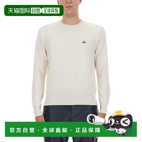 自营vivienne westwoodCotton-Cashmere Blend Jersey With Embro