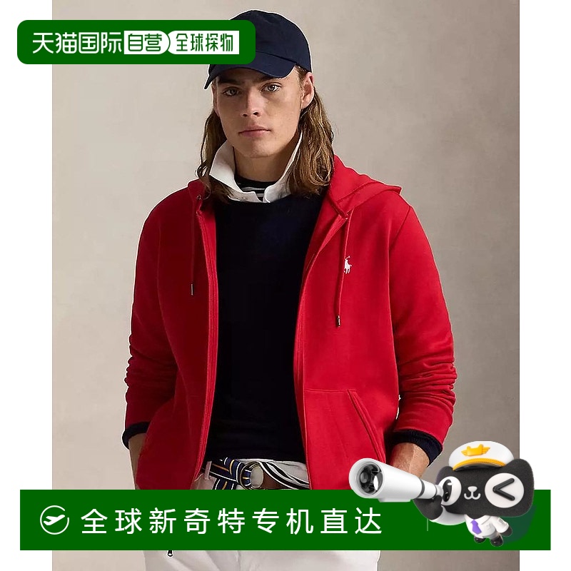 1h可退 【美国直邮】ralph lauren 男士 帽衫运动夹克衫拉链卫衣