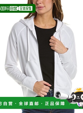 自营James Perse French Terry拉链连帽衫-白色 美国奥莱直发