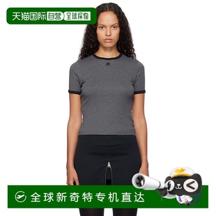 灰色 324 Courreges 恤 香港直邮潮奢 Signature 女士 Contrast