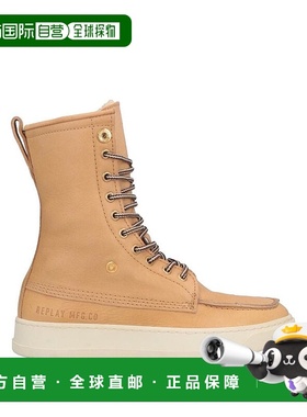 1h可退 【美国直邮】Replay女士休闲鞋圆头真皮系带舒适透气时尚