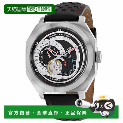 自营Christian Van Sant Men's Black dial Watch - black 美国奥