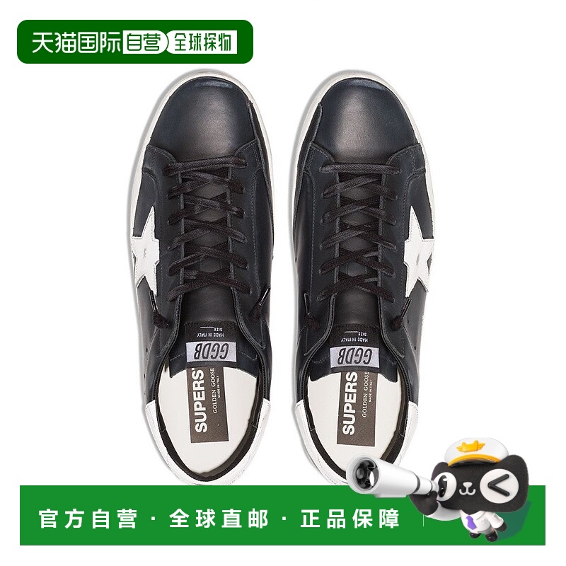 自营golden gooseSneaker With Black Leather Upper And Signatu