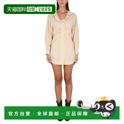 自营isabel marantCoral Dress - yellow 美国奥莱直发连衣裙