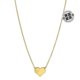 Necklace yellow gold 美国奥莱 直 Heart Pendant Adornia
