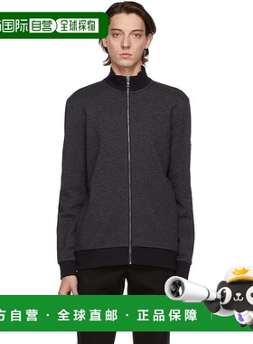 1h可退 【美国直邮】HUGO BOSS 海军蓝 Shepard 拉链卫衣 男装 休