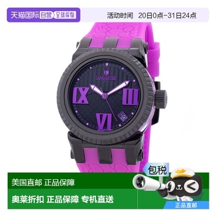 美国奥莱直发 自营 Lancaster 女士硅胶手表 紫色